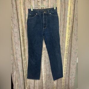 Vintage Oscar De La Renta Jeans Blue‎ 100% Cotton Size 12